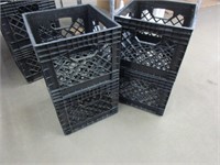 4 plastic crates