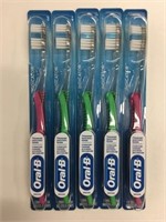 5 Brand New Oral-B Indicator Toothbrushes