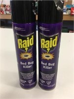 2 Cans Raid Bed Bug Killer