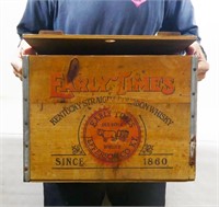 Vintage Early Times Wood Crate