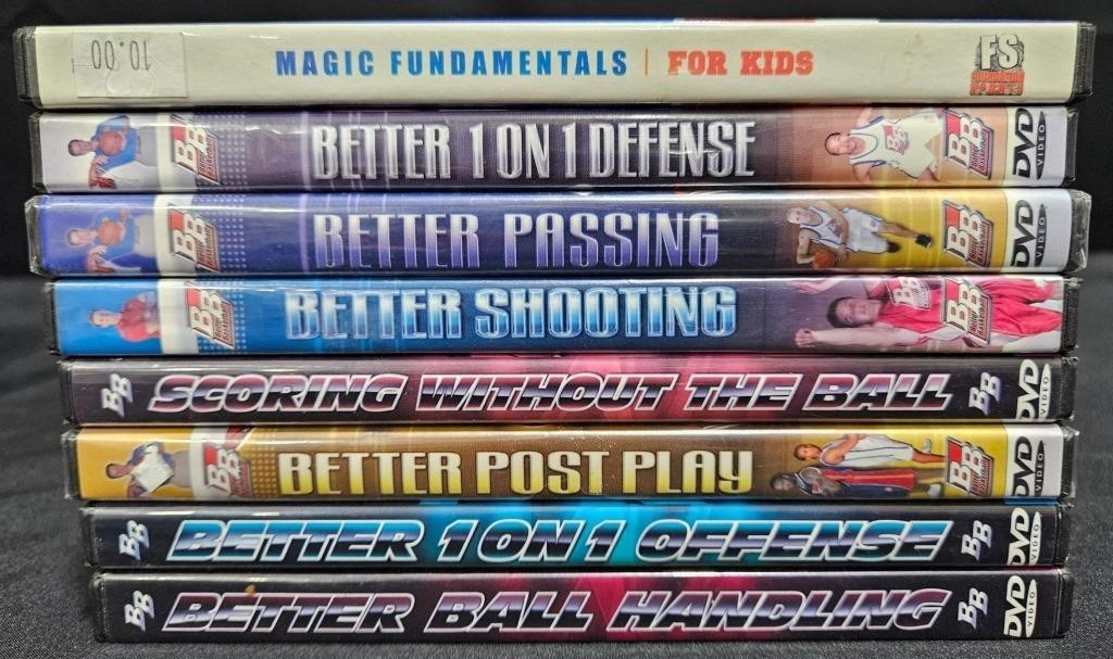 8 Basketball Training DVDs - Magic Johnson +