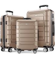 NEW $300 3-Pcs Luggage Set