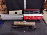 Model Trains Lot-Box, Passenger, Tanker/ Metal Car