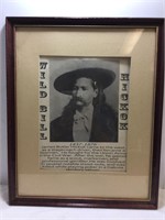 Antique Wild Bill Hickok poster