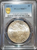 1881-S Morgan Dollar - PCGS MS67+ Top 236