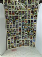 Large Sheet of Uncut Minor Leaguer Baseball Cards