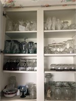 Contents of kitchen cabinet wine glasses, g