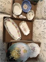 Group of decorative plates and bowls