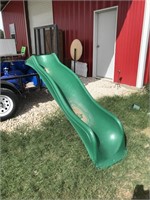 Large Green Plastic Playscape Slide