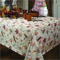 Fall Leaf Melody Tablecloth 70" Round