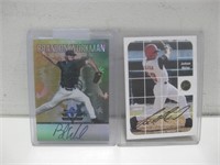 Two Signed Baseball Cards No COA See