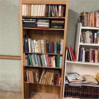 Wooden shelving (TR) (books in lot 270)