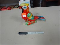 Mechanical Tin Windup Toy, Parrot