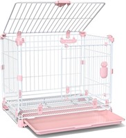 Premium Quality Thick Dog Crate and Safety. (Pink)