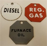 LOT OF 3 DSP  OIL TANK TAGS