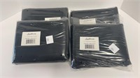 6 dozen black linen napkins