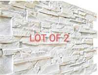 LOT OF 2. Faux Stone Wall Panels, 3D Wall Panel Th