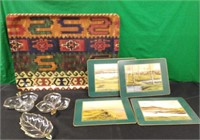 LARGE TRAY, CORK BACK PLACEMATS, & MORE