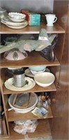 All glassware in cupboard