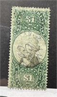 1872 US INT REVENUE STAMP #R144