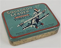 1930's Squadron Leader Airplane Litho Tobacco Tin