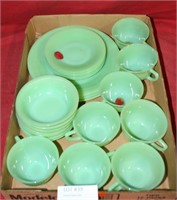 APPROX. 23 PCS. OF FIRE-KING JADEITE KITCHENWARE