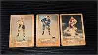 3 1951 52 Parkhurst Hockey Cards C