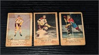 3 1951 52 Parkhurst Hockey Cards B