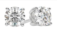 Round Brilliant 1.00 ct Lab Diamond Stud Earrings