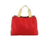 Burberry Red Designer Hand Bag