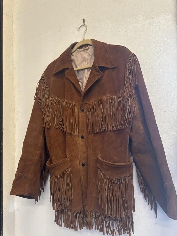 Vintage Deerskin Trading Post Mens Coat MED