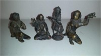 Four Bronze Figurines