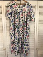 VINTAGE CAROLE FLORAL HOUSE DRESS 2X