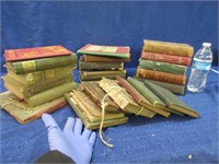 24 antique books (including school books)