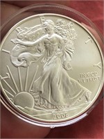 2008- 1oz 999 fine silver American eagle