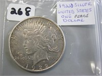 1922D  United States Peace One Dollar Coin