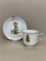 Holly Hobbie plate and teacup