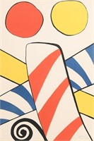 ALEXANDER CALDER "CANDY CANE" LITHOGRAPH