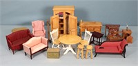 19pc. Assorted Dollhouse Furniture