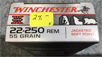 4- 22-250 REM WINCHESTER  80 RDS