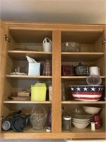 Dishes, bowls, miscellaneous kitchen items