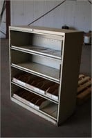 (4) Drawer Filing Cabinet With 15 Parts Bins  13"x