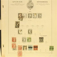 Spain Stamps 1850s-1920s Used and Mint Hinged incl