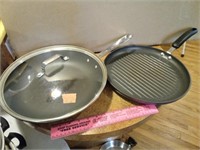 Large Sautee Pan W/ Lid & Grill Pan