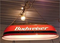 Budweiser Beer bar pool table light, works,