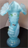 Blue Topaz Overlay Hand Vase HP