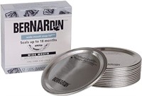 (N) Bernardin Mason Jar Lids - Standard - Silver