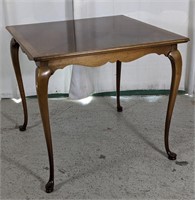 Vintage Serpentina Edge Game Table