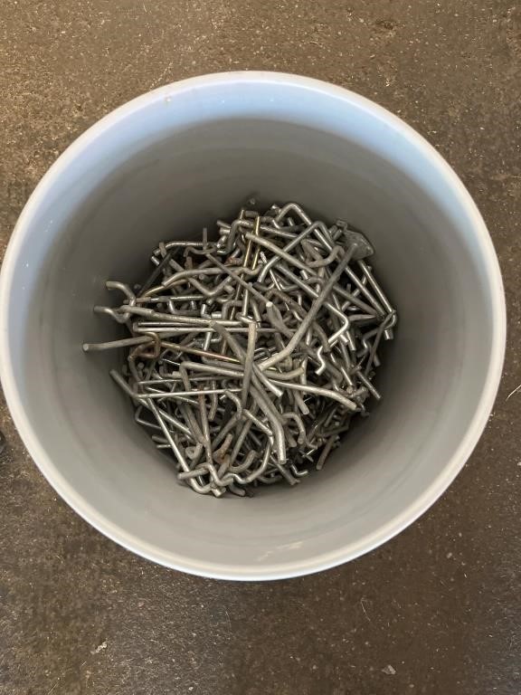 Bucket of Peg Board Hooks