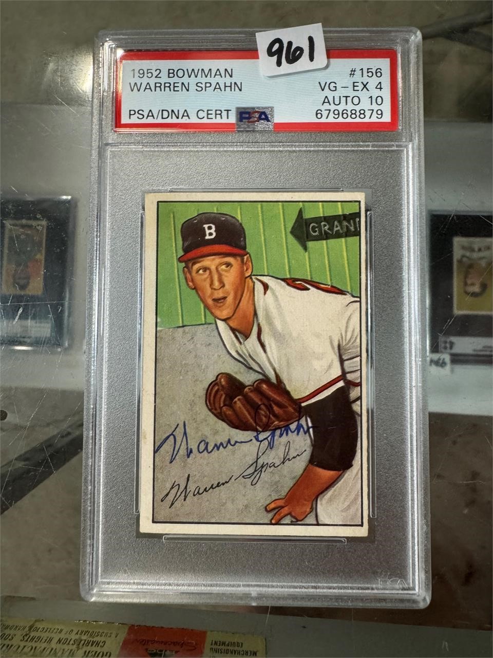 1952 Bowman - Warren Spahn - Signed